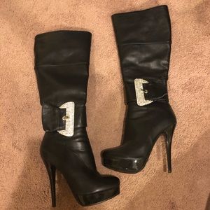 Leather boots- heels